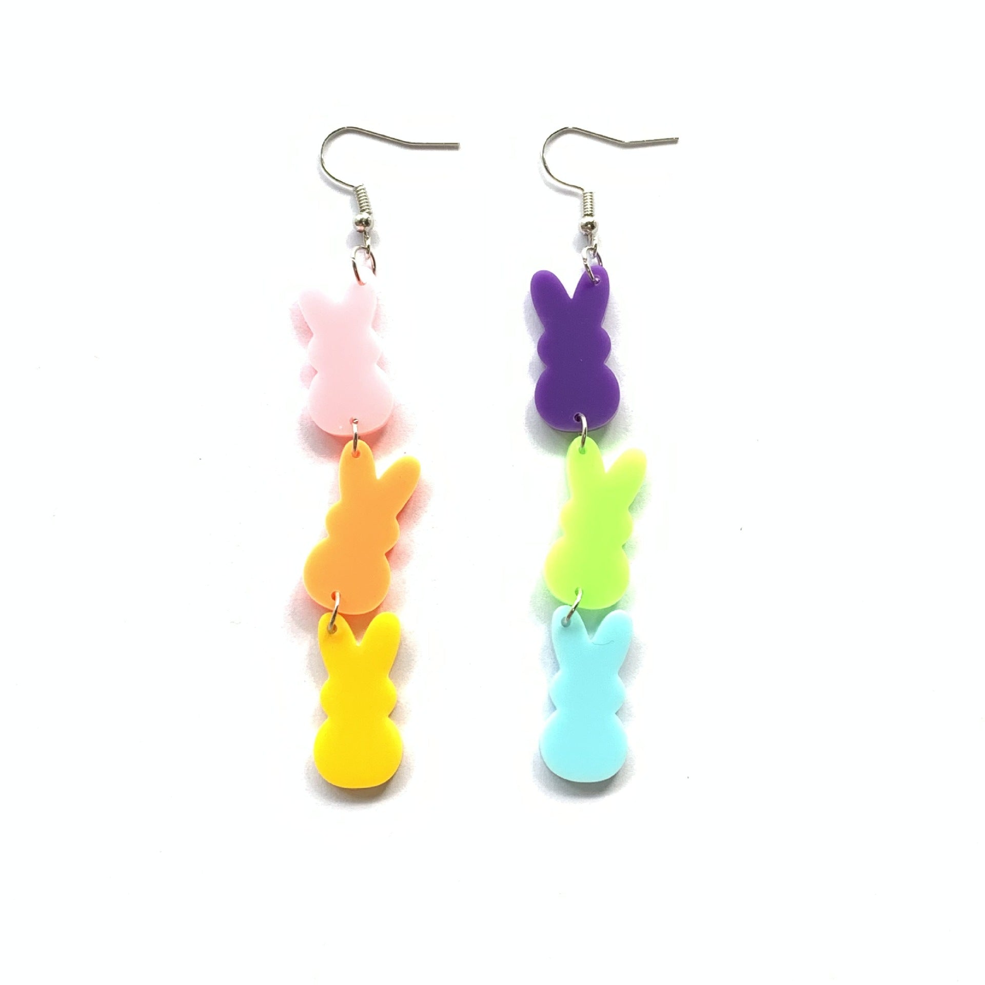 Wholesale Jewelry Easter Egg Bunny Acrylic Earrings